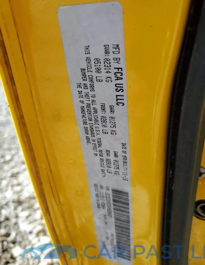 2C3CDXBG5HH525457# 12