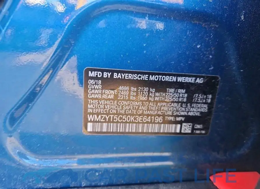 WMZYT5C50K3E64196# 12