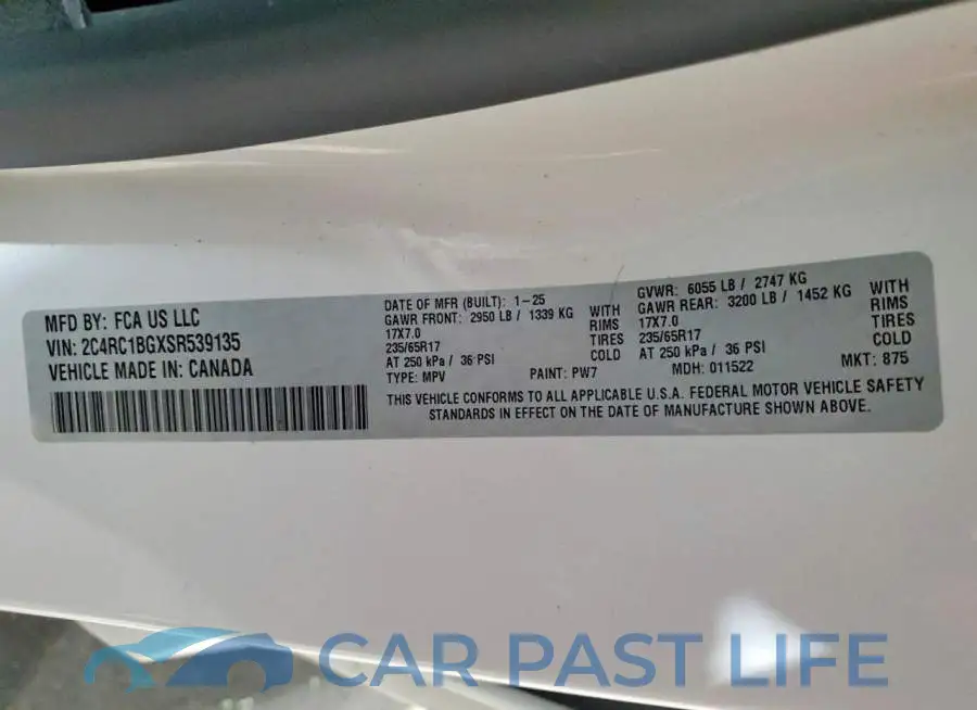 2C4RC1BGXSR539135# 13