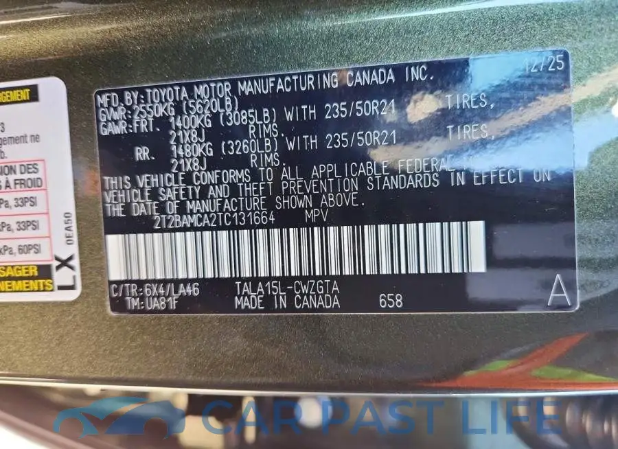2T2BAMCA2TC131664# 13