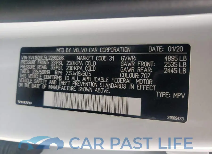 YV4162UL5L2289286# 13