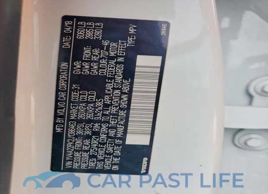 YV4A22PK2J1386463# 13