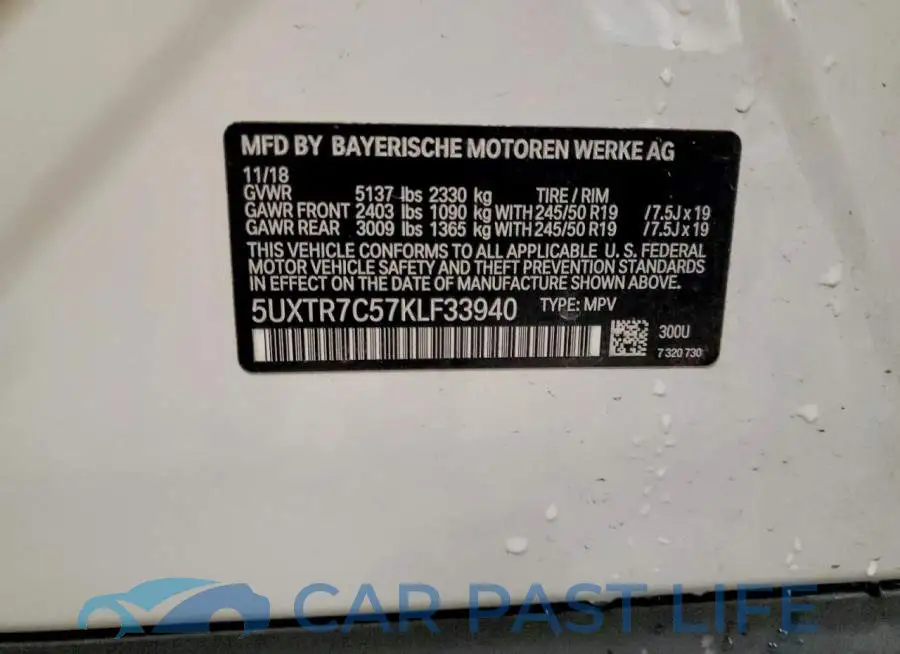5UXTR7C57KLF33940# 14