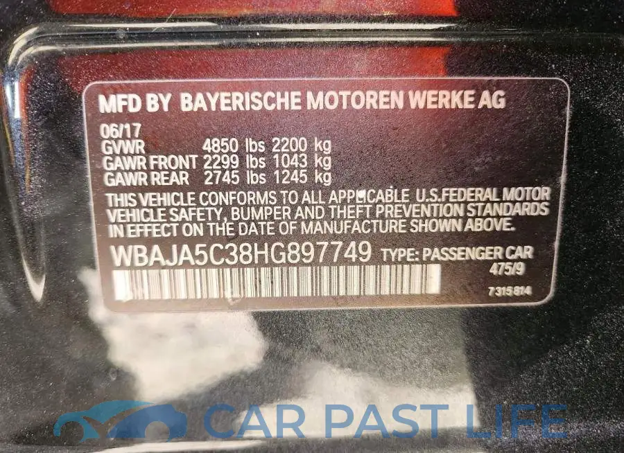 WBAJA5C38HG897749# 12