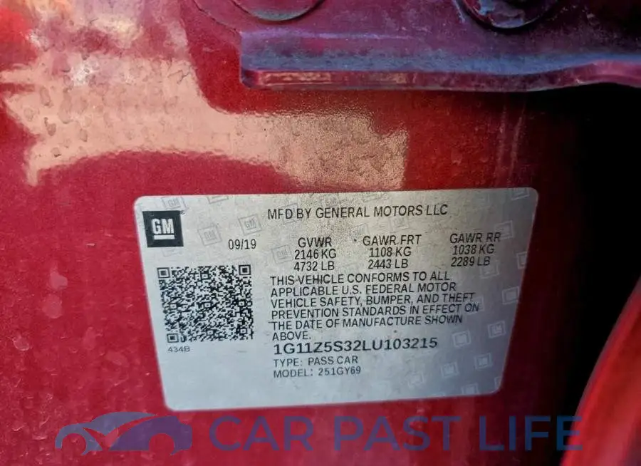 1G11Z5S32LU103215# 12