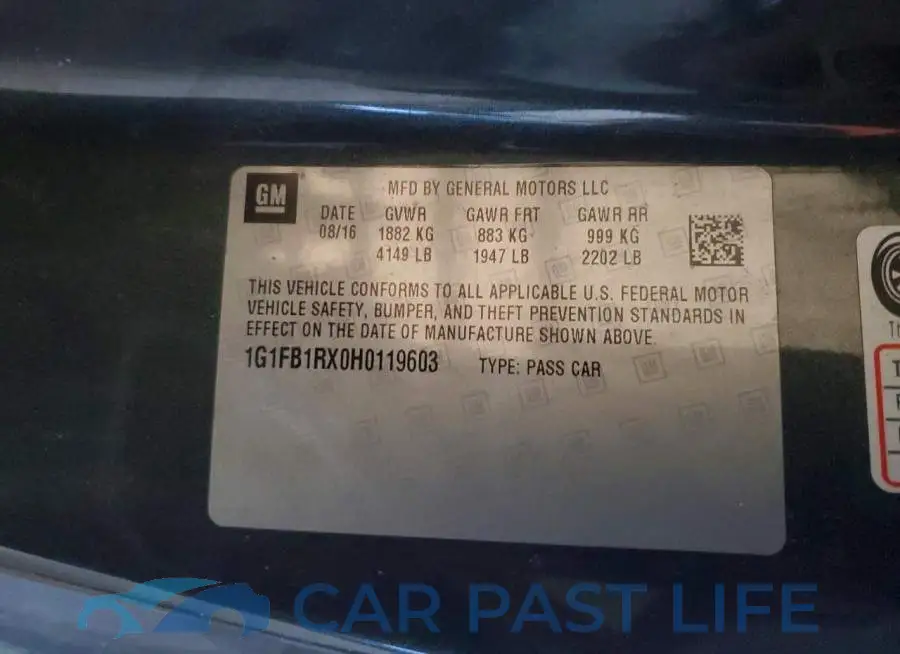 1G1FB1RX0H0119603# 13