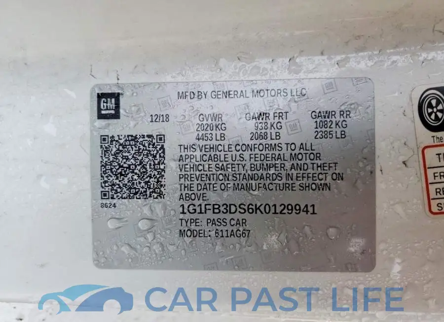 1G1FB3DS6K0129941# 12