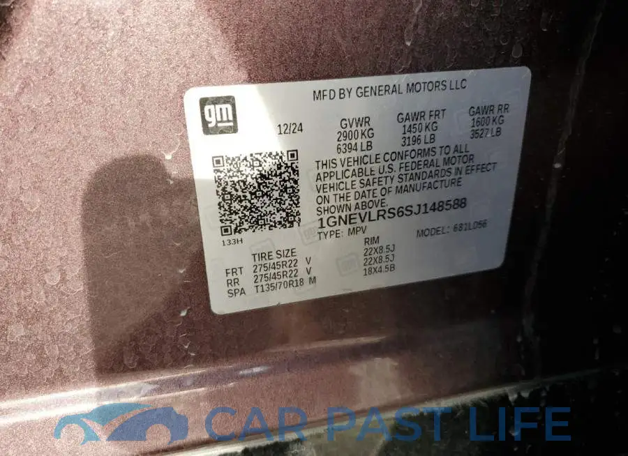 1GNEVLRS6SJ148588# 14