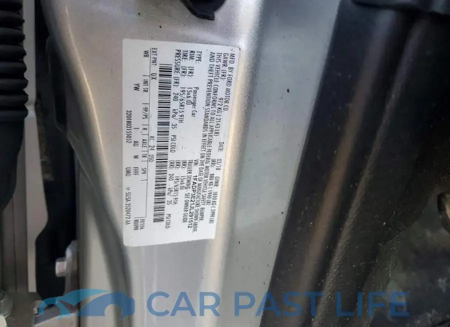 1FADP3E21JL291512# 13