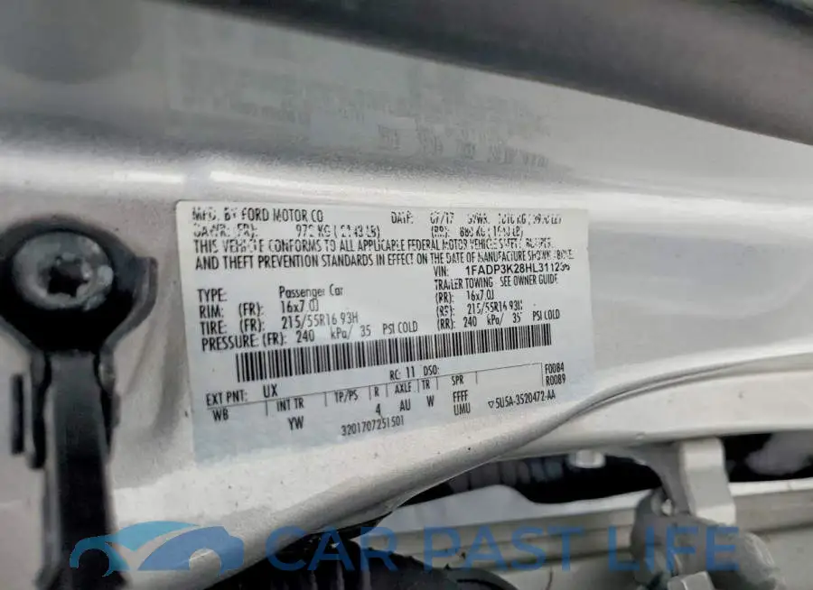 1FADP3K28HL311236# 13