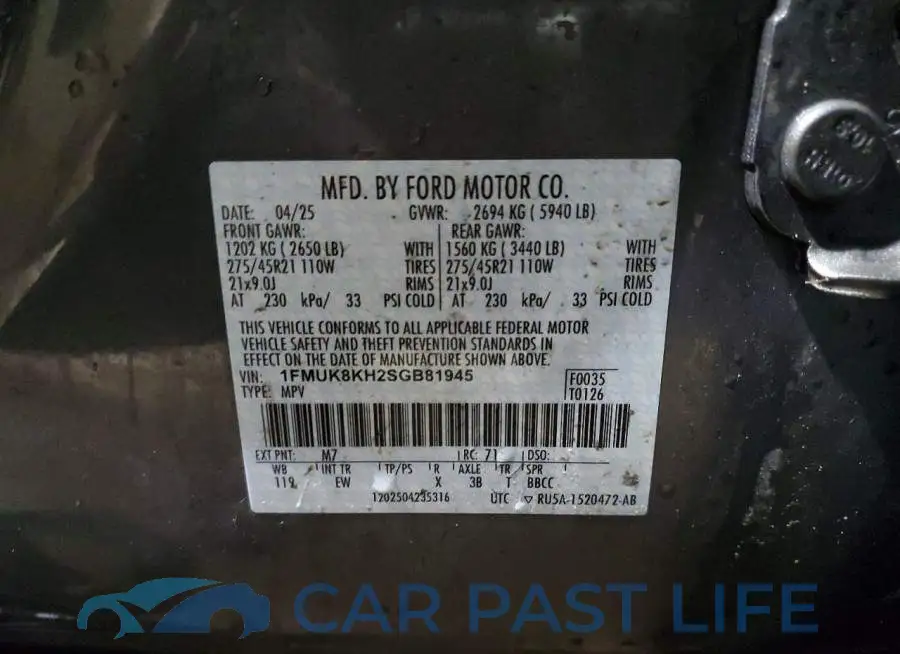 1FMUK8KH2SGB81945# 14