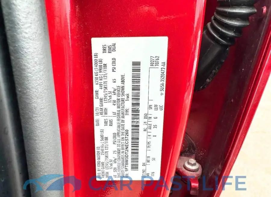 1FT8W3DT2NEC57260# 10
