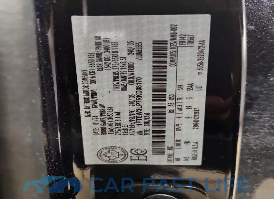 1FTEW3LP7RKD08170# 12