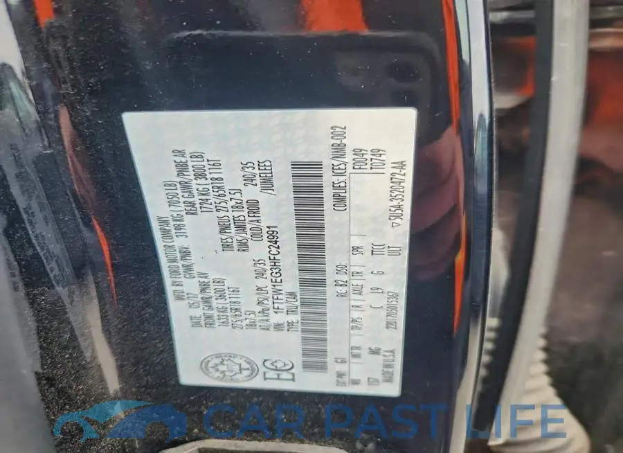 1FTFW1EG3HFC24991# 12