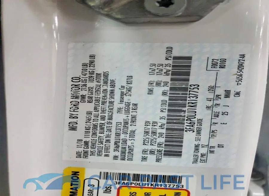 3FA6P0LU1KR137753# 12