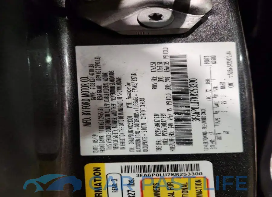 3FA6P0LU7KR253300# 13