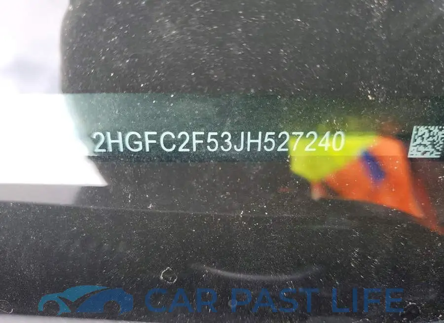 2HGFC2F53JH527240# 12
