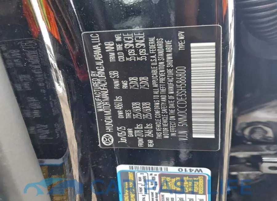 5NMJCCDE3SH586800# 13