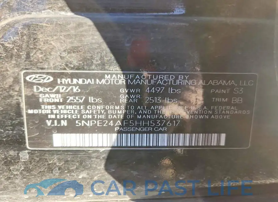 5NPE24AF5HH537617# 12