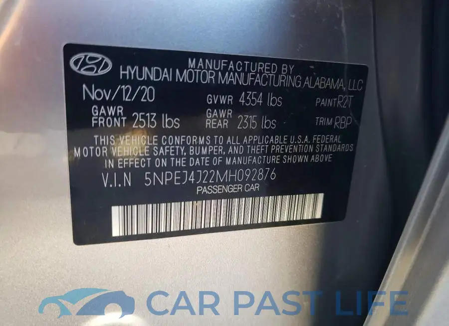 5NPEJ4J22MH092876# 13