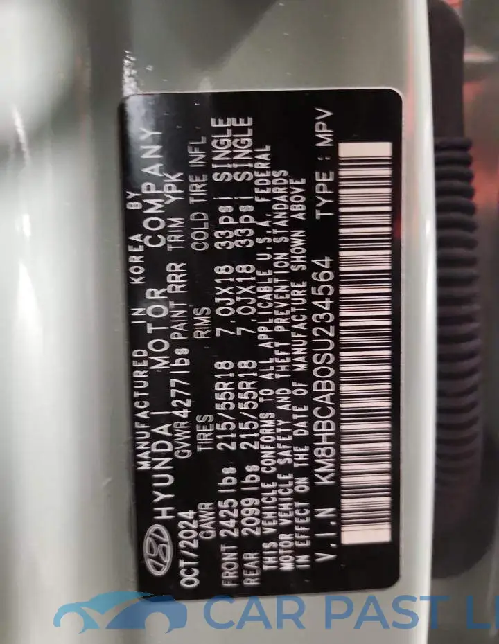 KM8HBCAB0SU234564# 14