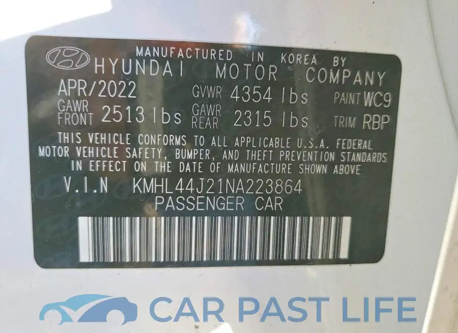 KMHL44J21NA223864# 12