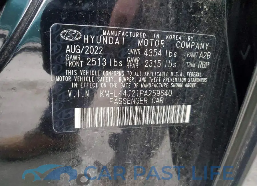 KMHL44J21PA259640# 12