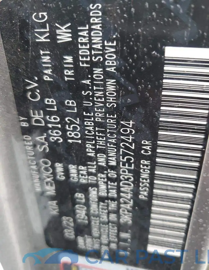 3KPA24AD3PE572494# 13