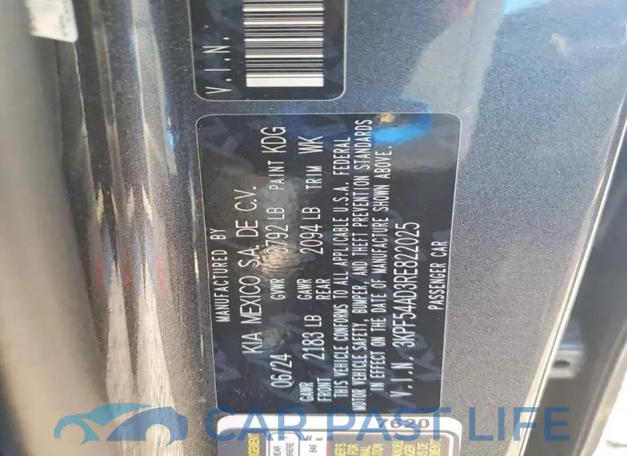 3KPF54AD3RE822025# 12