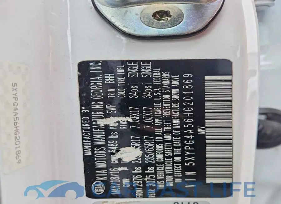 5XYPG4A56HG201869# 12