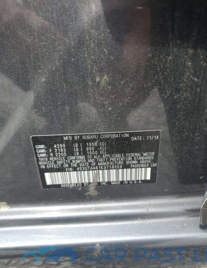 4S3GTAA61K3718009# 13