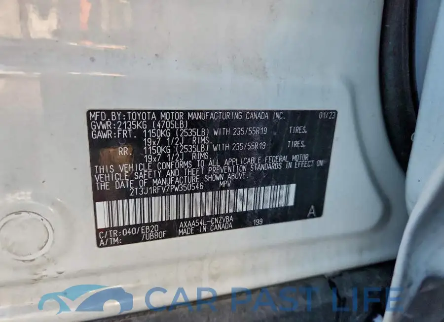 2T3J1RFV7PW350546# 12