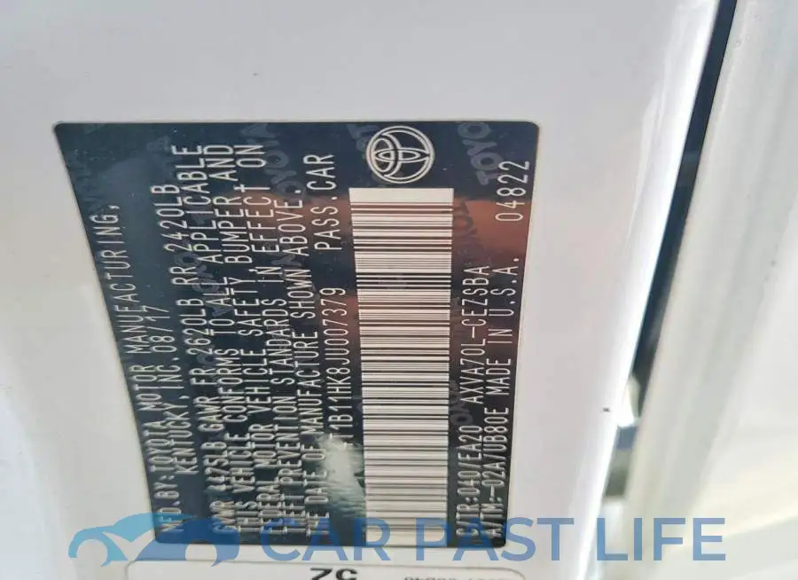 4T1B11HK8JU007379# 13