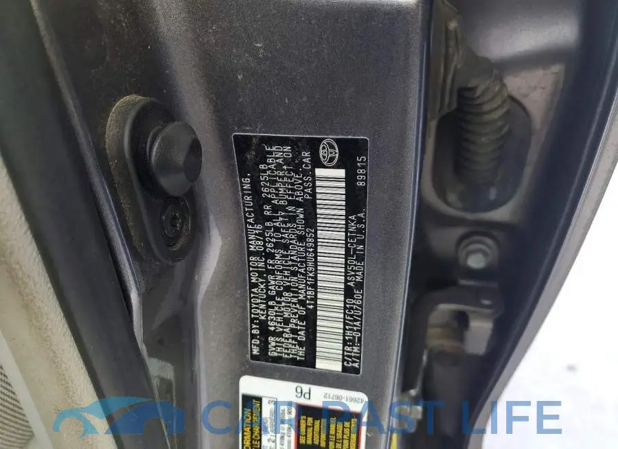 4T1BF1FK9HU649852# 12