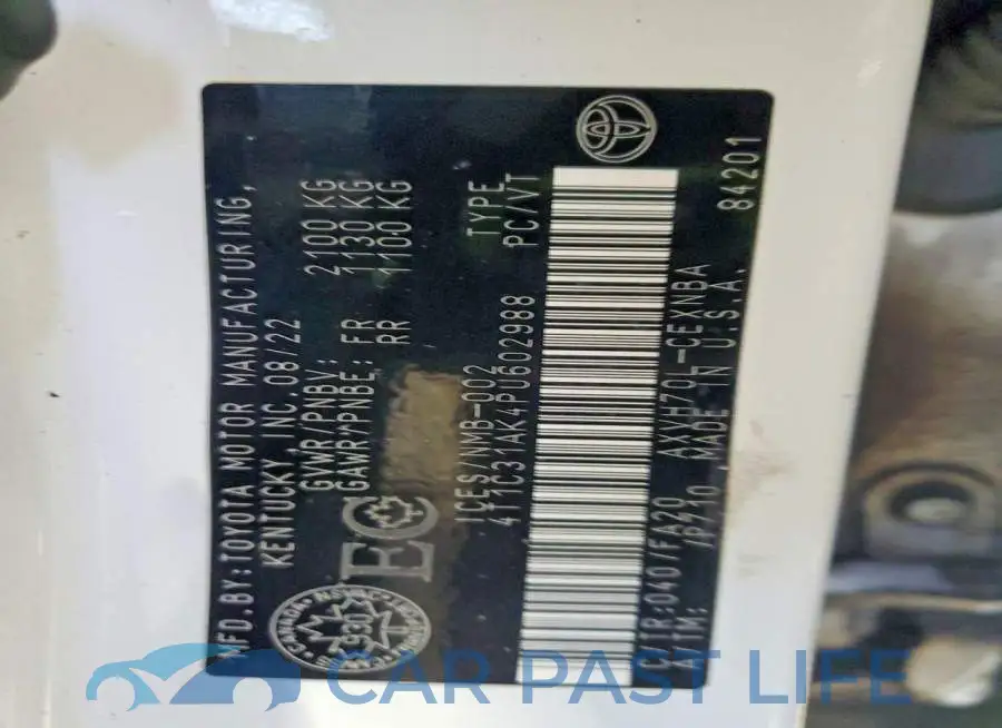 4T1C31AK4PU602988# 13
