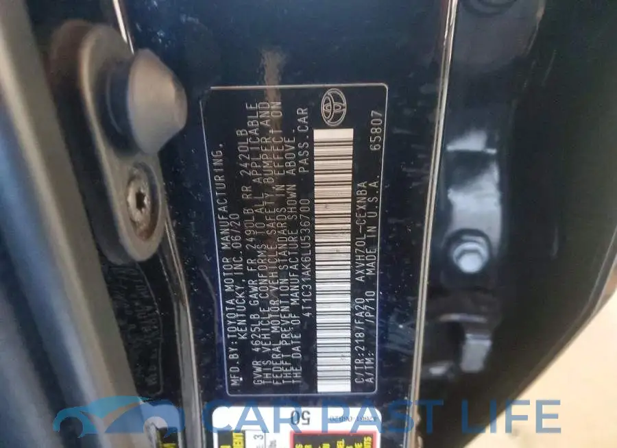 4T1C31AK6LU536700# 12