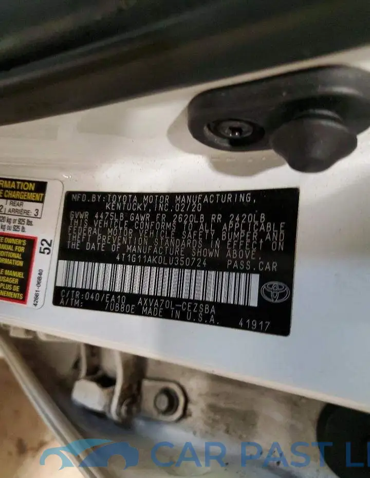 4T1G11AK0LU350724# 13