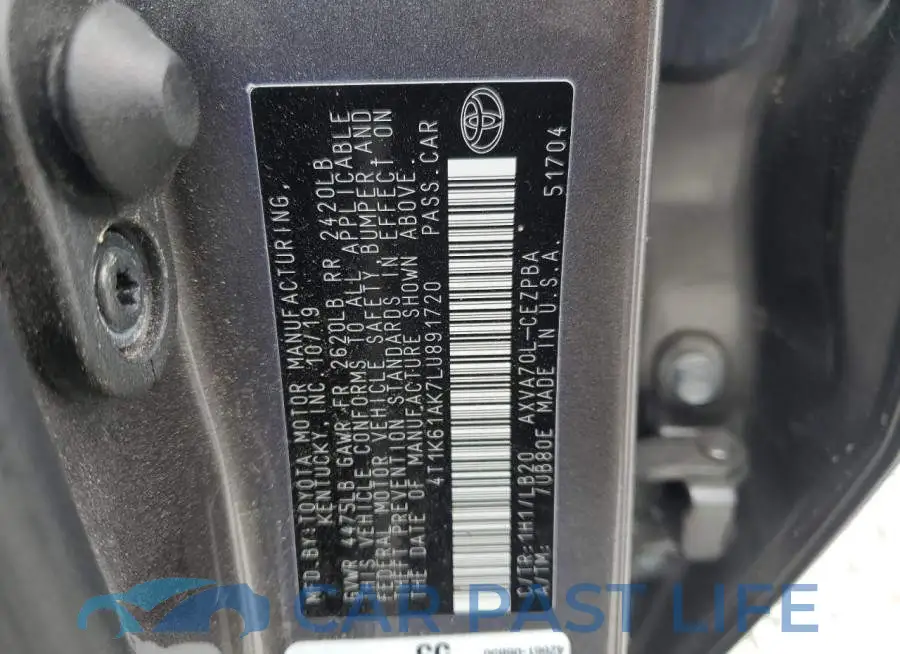4T1K61AK7LU891720# 12