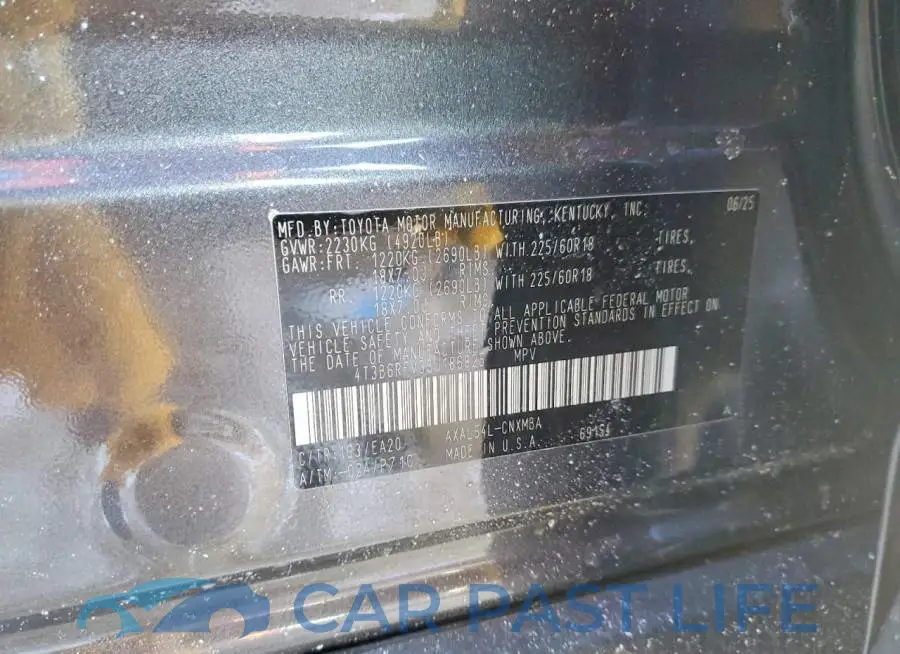4T3B6RFV3SU186825# 13