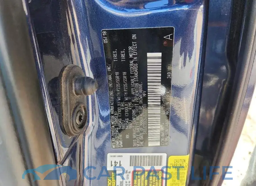 5TDJZ3DC5JS202055# 14
