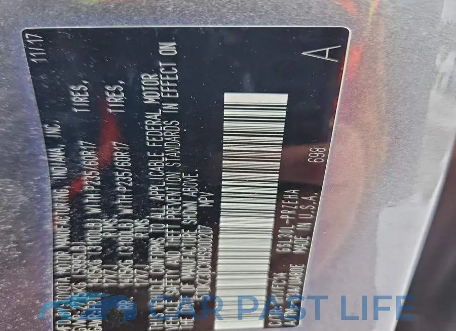 5TDKZ3DCXHS900207# 12
