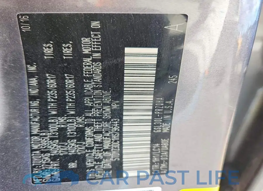 5TDYZ3DC1HS796443# 13