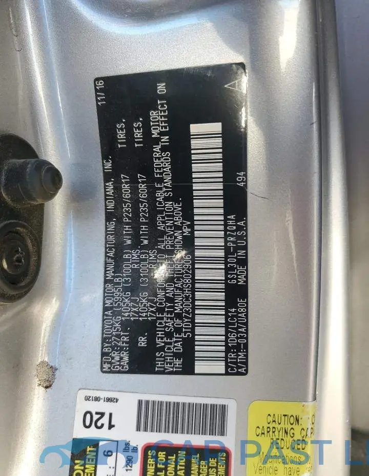5TDYZ3DC3HS802906# 13