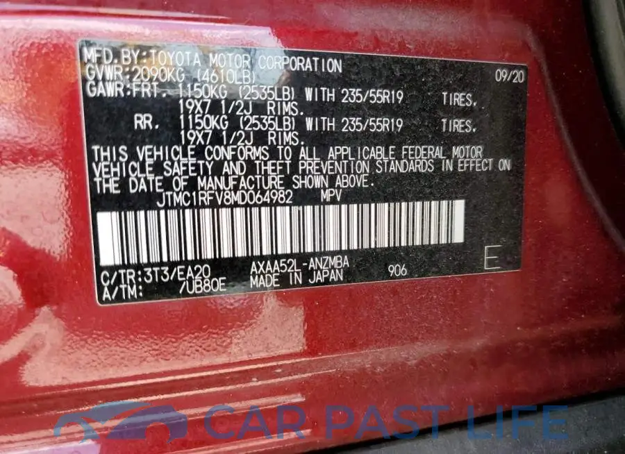 JTMC1RFV8MD064982# 13
