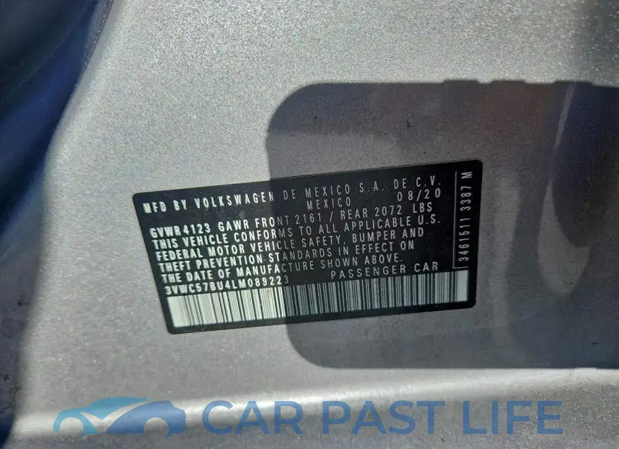 3VWC57BU4LM089223# 12