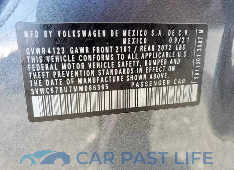 3VWC57BU7MM086365# 12