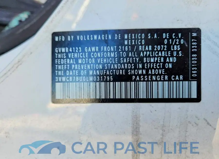 3VWCB7BU0LM031795# 12