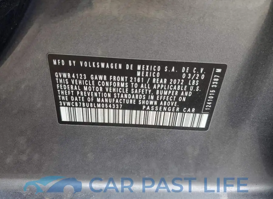 3VWCB7BU8LM054337# 12