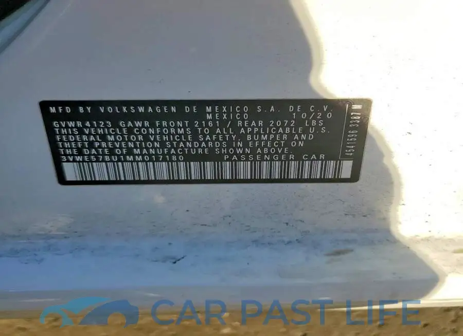 3VWE57BU1MM017180# 13