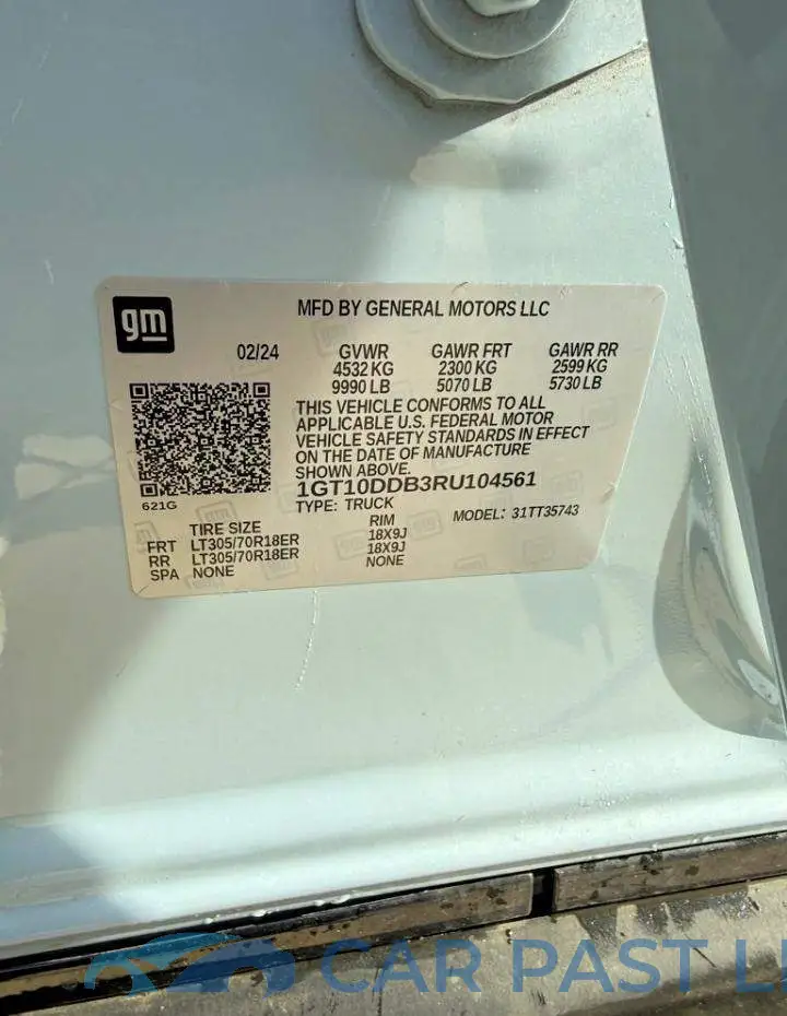 1GT10DDB3RU104561# 10